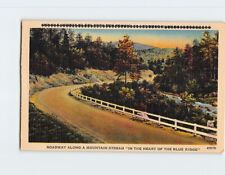 Postcard Roadway Along a Mountain Stream 