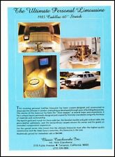 1985 Cadillac 60 inch Limousine Original Advertisement Print Art Car Ad J770A picture