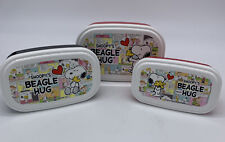 Snoopy's Beagle Hug Nesting Box Set Woodstock Japan Lunchbox insert  picture