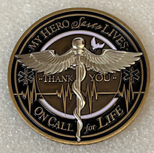 My Hero Saves lives Service Before Self Medical Team Challenge Coin picture