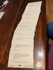Lot of 100 Vintage Library Card Catalog Index Cards 5