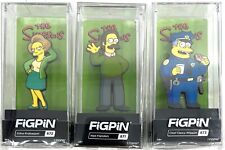 FiGPiN The Simpsons Ned Flanders #871 Edna LE 2k #872 Chief Clancy #873 Set of 3 picture