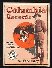 Columbia Records 1918 February New Releases w/ Prices 24pp Scarce picture