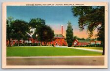 1945 MINNEAPOLIS, MN Postcard-  SHRINERS HOSPITAL FOR CRIPPLED CHILDREN MINNEAPO picture