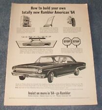 1964 Rambler American 440-H Hardtop Vintage Ad 'How to Build Your Own....