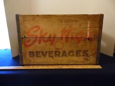 Vintage Wooden Milwaukee WI Shipping Crate Sky High Beverage Corp picture