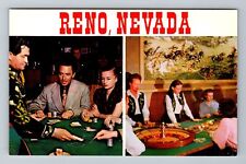 Reno NV-Nevada, Typical Gambling Casino, Vintage Postcard picture