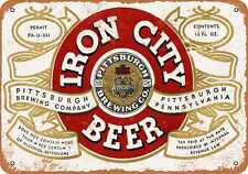 Metal Sign - 1933 Pittsburgh Iron City Beer - Vintage Look Reproduction picture