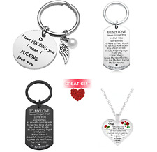 To My Love Couple Keychain To My Wife Necklace Girlfriend Wife Anniversary Gifts picture