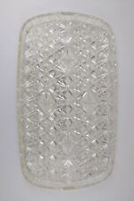 Vintage 1960s Starburst Mid Century Atomic Clear Vanity Serving Tray Platter  picture