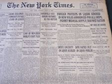 1923 JUNE 4 OCTOBER NEW YORK TIMES - FOREIGN PROTESTS ON LIQUOR IGNORED- NT 5855 picture