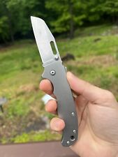 Demko Knives AD-20.5 3V Blade Smooth Titanium RGT Scales picture