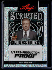 2024 Leaf Pop Century Scripted White Shimmer Proof Alec Baldwin 1/1 picture