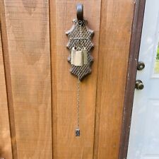 Vintage Wall Brass Bell Ringer Doorbell Handcrafted Spanish Made RARE picture