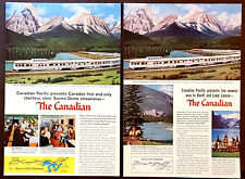 Canadian Pacific The Canadian Scenic Dome Trains 1955 Vintage Print Ads picture