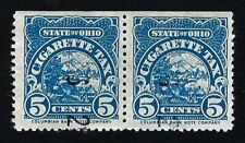 State of Ohio 5 Cents Cigarette Tax Revenue Columbian Bank Note Stamps Used #C3 picture