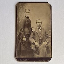 Antique CDV Photograph Lovely Couple Decorah IA picture