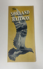 The Sørland Railway Norwegian State Railways NSB Travel Brochure Map picture