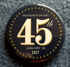2017 DONALD TRUMP (OFFICIAL) 45TH INAUGURATION DAY (AUTHENTIC) BLUE PIN BUTTON picture