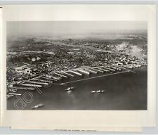 Beautiful Overhead VINTAGE 1961 Press Photo STATEN ISLAND PIERS New York picture
