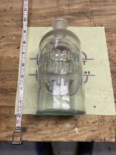 Antique Clear Glass Apothecary POTASSIUM HYDROXIDE XOH Imprinted picture