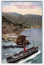 c1910s Steamship Avalon And Hotel St. Catherine Catalina Island CA Ship Postcard picture