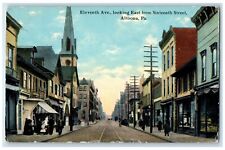 1912 Eleventh Ave. Looking East From Sixteenth Street Altoona PA Posted Postcard picture