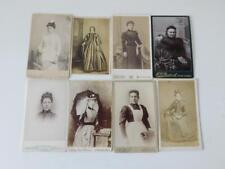 8 Antique CDV Victorian Women Ladies Portrait Photographs London picture