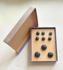 Vintage Original Box Set of Military US Navy Coat & Hat Buttons, New Old Stock picture
