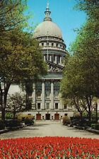 Postcard WI Madison Wisconsin State Capitol Unposted Chrome Vintage PC f8280 picture
