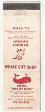 MATCHBOOK COVER - YOKEN'S THAR SHE BLOWS RESTAURANT - PORTSMOUTH NEW HAMPSHIRE picture