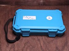  Travel Humidor Air And Water Tight For Up To 5 Cigars - Light Blue picture