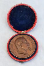 Circa 1868 Named Medal & Case France Emperor Napoleon III picture