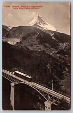 Postcard A 440, Zermatt-Pont du Findelenbach et le Mont Cervin / Matterhorn picture