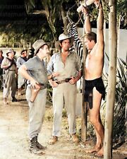 Lex Barker & Raymond Burr in Tarzan and the She-Devil RARE COLOR Photo 603 picture