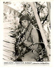 Vintage 8x10 Phot Objective, Burma 1945 Errol Flynn James Brown George Tobias picture