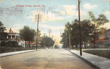 GA~GEORGIA~MACON~COLLEGE STREET~EARLY~MAILED 1909 picture