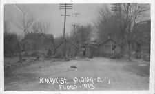Postcard RPPC Ohio Piqua North Main Street Flood 1913 Disaster Aftermath 23-5037 picture