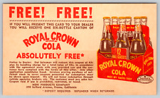 c1950s Free Royal Crown Cola Advertising Vintage Postcard picture