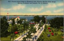  Vintage Postcard Palmetto Florida FL Royal Palms Posted 1955  picture