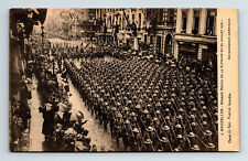 WWI Postcard American Soldiers Brussels Victory Parade July 22, 1919 picture