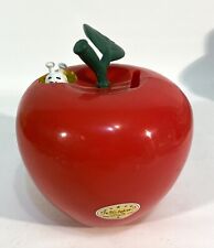“The Big Apple and I” Vintage Plastic Apple Bank W/Pop Up Character. EB8 picture