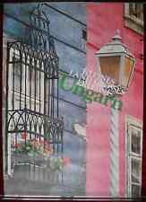 1980s Original Large Poster Hungary Ungarn Window Lantern Rustic House Tourism picture