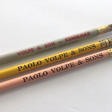 c. 1950s Paolo Volpe & Sons Produce Cleveland Ohio 3x Wood Pencils Unsharpened picture