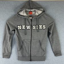 Disney Newsies The Musical Jacket Womens Extra Small Gray Zip Front Hoodie picture