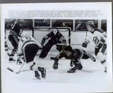 Vintage Photo 1973 Phil Russell Bob Leiter Black Hawks Atlanta Flames NHL Hockey picture