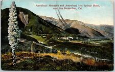 1909 Arrowhead Mountain Hot Springs Hotel Near San Bernardino CA Posted Postcard picture