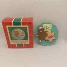 Vintage 1986 Hallmark Keepsake, Handcrafted Ornament-Cookies For Santa picture