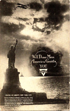 WWI DEPT FOR RECEPTION RETURNING TROOPS~WELL DONE MEN-YMCA postcard a50 picture