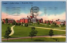 Colby College Campus Waterville Maine vintage postcard  (A2) picture